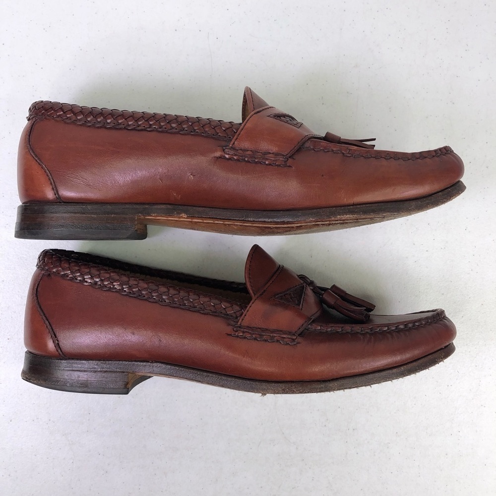 Allen Edmonds Maxfield Leather Tassel Loafer Shoes - Picture 2 of 10